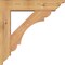 Ekena Millwork Olympic Traditional Smooth Bracket w/ Offset Brace, Western Red Cedar, 5 1/2"W x 22"D x 22"H BKT0604X22X22OLY01SWR - alternate 3